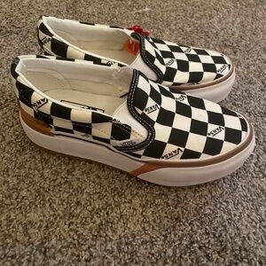 Brand New Platform Checkered Vans